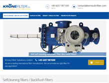Tablet Screenshot of bernoulli-filter.com